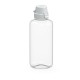 Trinkflasche School klar-transparent 1,0 l - transparent/weiß